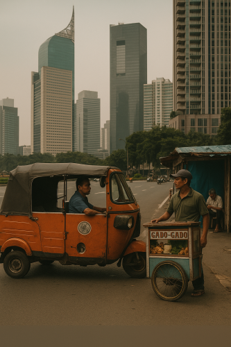 Jakarta Street Life_ Tradition Meets Modernity