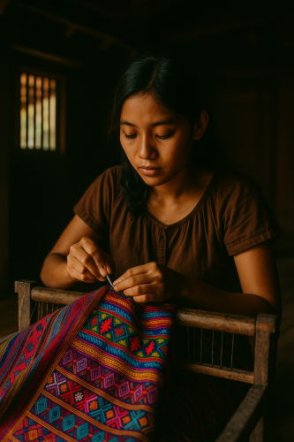 Southeast Asian Artisan at Work