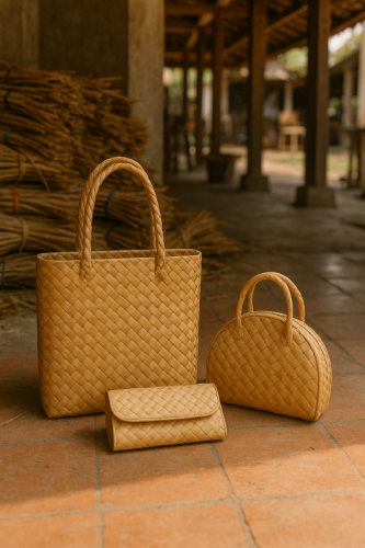 Handwoven-Pandanus-Accessories-in-Workshop