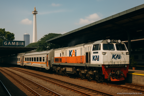 Kereta-Eksekutif-di-Gambir-Jakarta